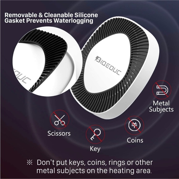 NIB (factory sealed) BiQeouc Wireless Charger & Mug Warmer - Picture 6 of 6